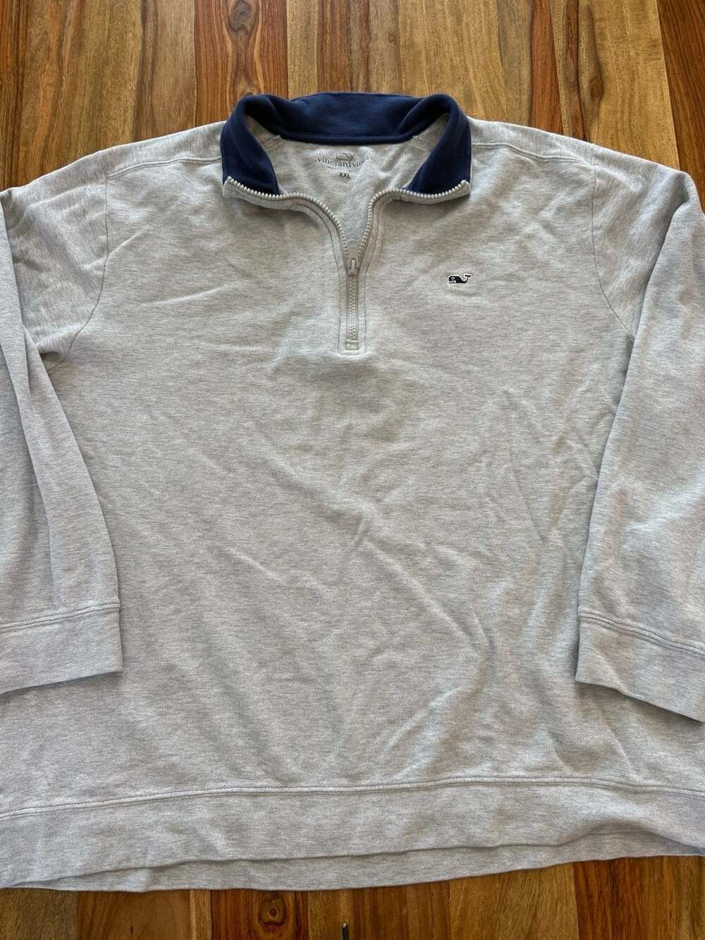 Vineyard Vines 1/4 Zip Pullover Size XXL Grey Cotton